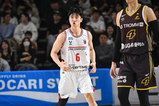 프로농구 정관장, 선두 LG 꺾고 추격 가속